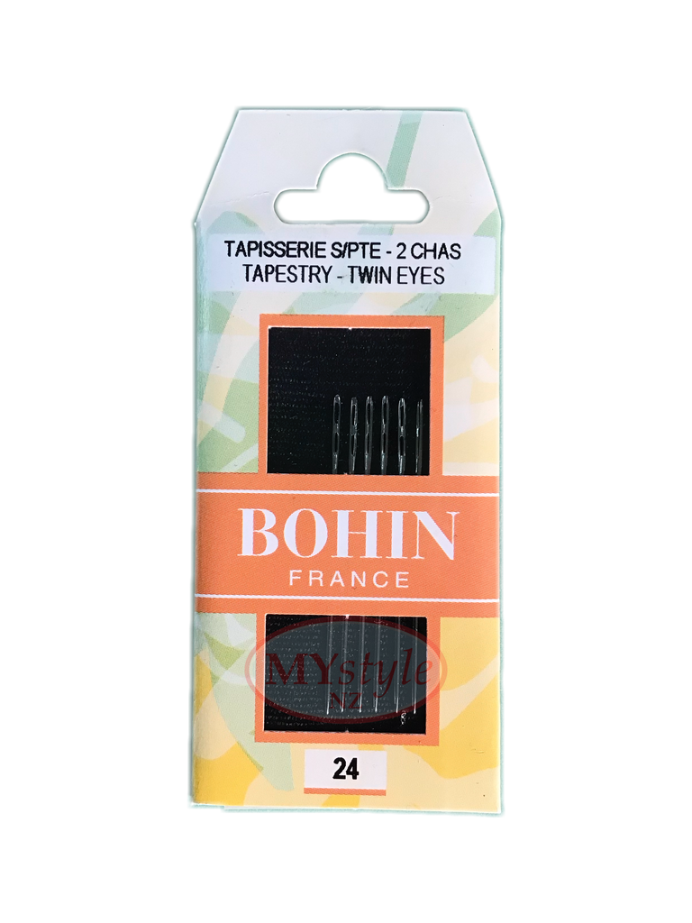 Bohin Tapestry Needles, Size 24 - Twin Eyes