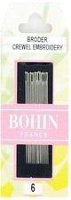 Bohin Crewel Embroidery Needles, Size 6