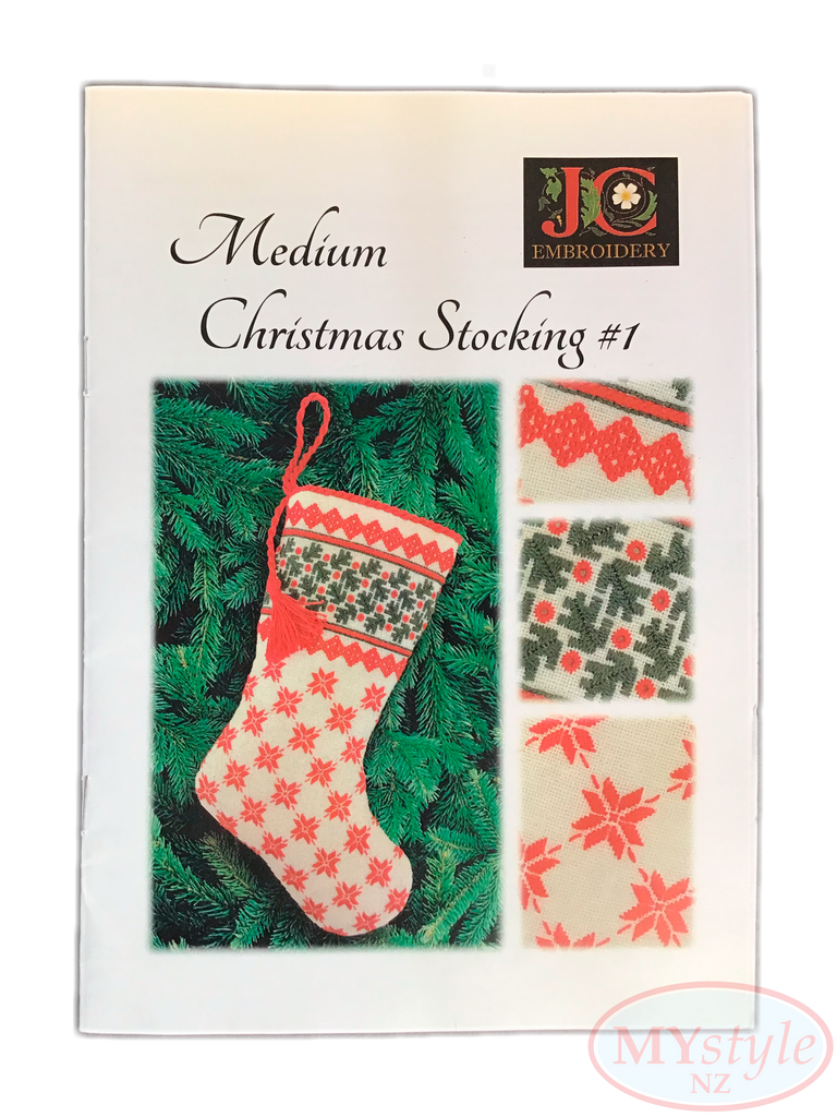JC Embroidery, Medium Christmas Stocking #1